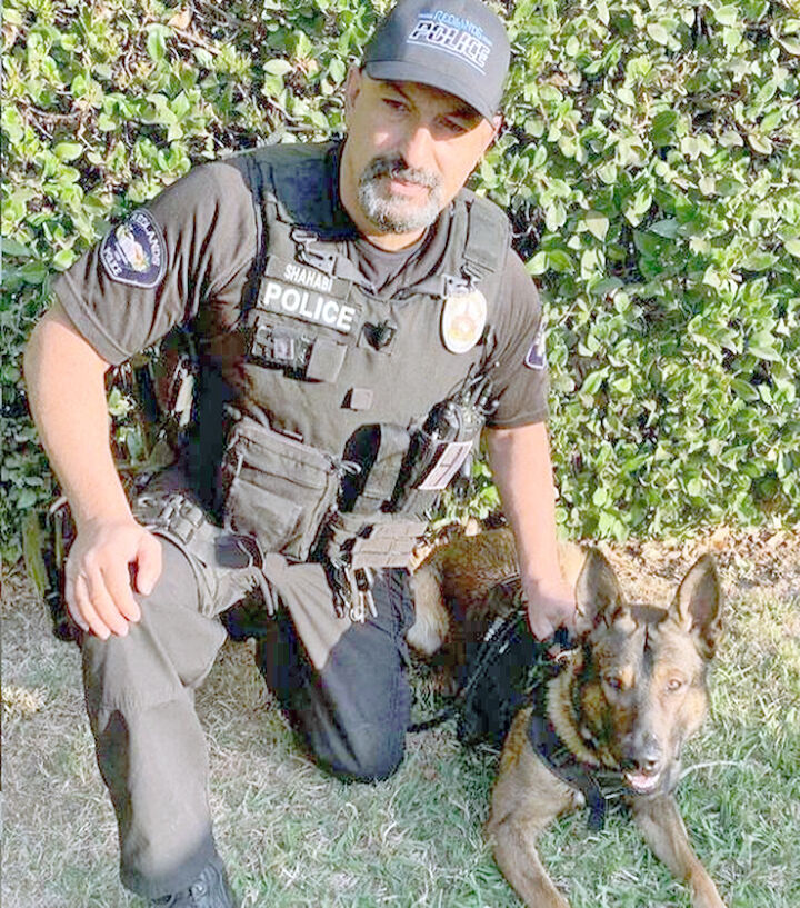 Officer Mazi Shahabi and Jake.